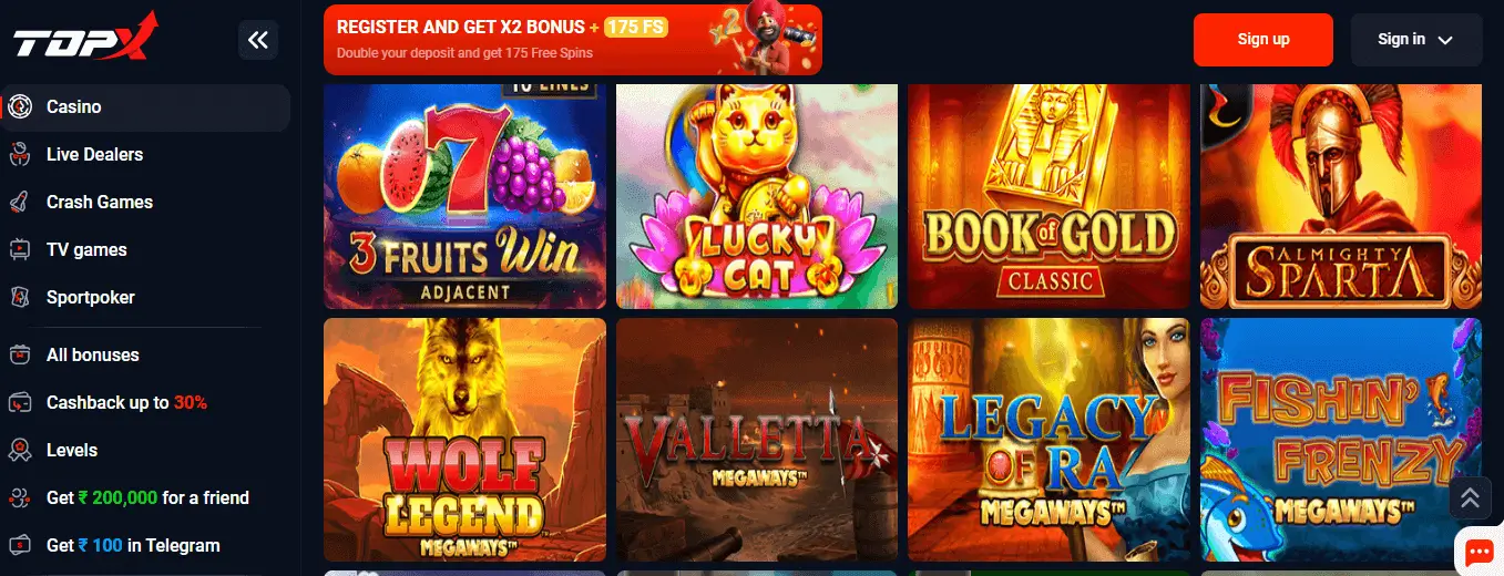 TopX casino